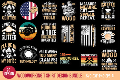 woodworking t shirt design bundle SVG Nbd161 