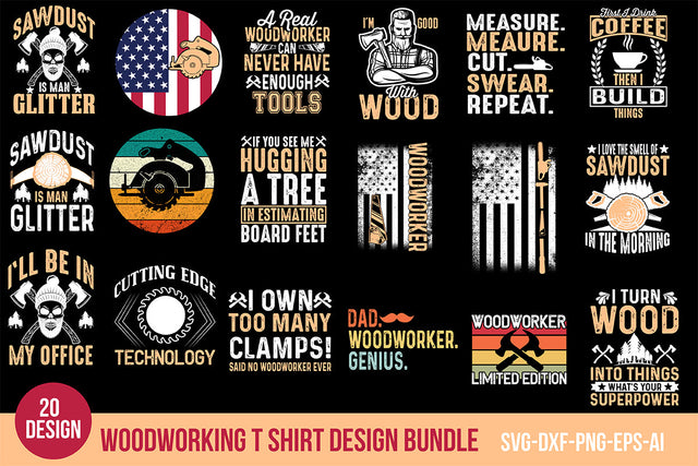 woodworking t shirt design bundle SVG Nbd161 