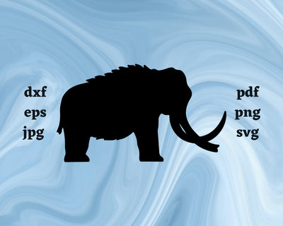 Wooly Mammoth SVG Cut File SVG Northern Light SVG 