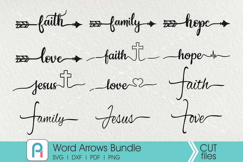 Word Art Svg Bundle - So Fontsy