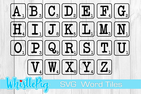 Word Tiles Svg Letter Tiles Svg Alphabet Svg Alphabet Tiles Svg Word Game Svg Word Tiles Wall Art Svg Farmhouse Svg Farmhouse Sign Svg Tiles SVG Whistlepig Designs 