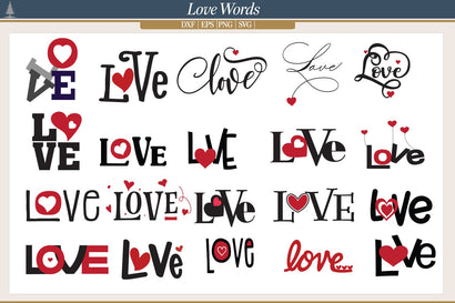 Words of Love Set 1 SVG AfterTenDesign 