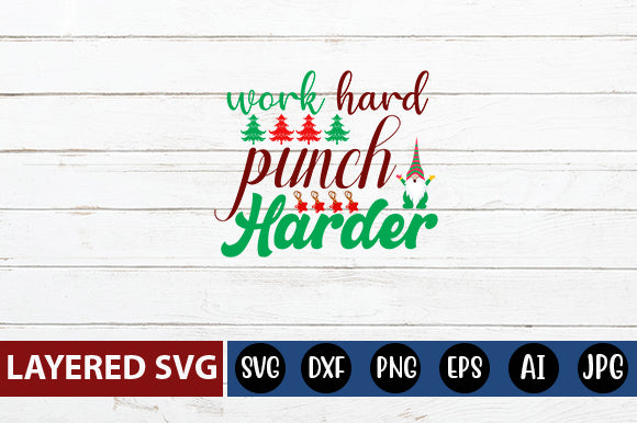 work hard punch harder SVG cute file SVG Blessedprint 