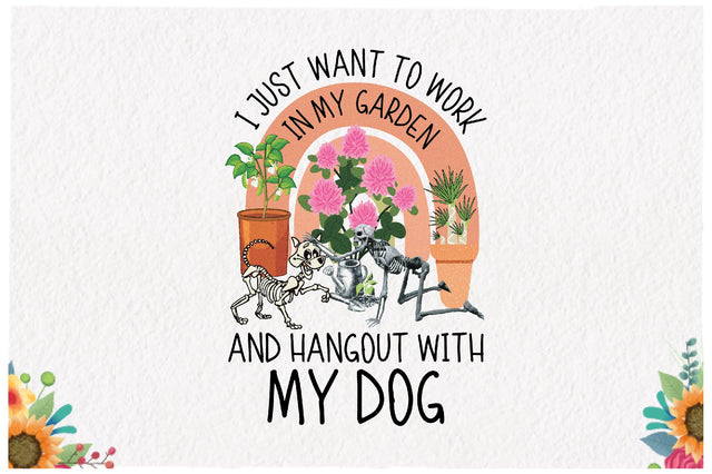 Work in Garden with My Dog Sublimation Sublimation Jagonath Roy 
