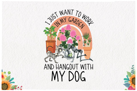 Work in Garden with My Dog Sublimation Sublimation Jagonath Roy 