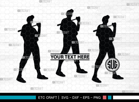 Working Man Monogram, Working Man Silhouette, Working Man SVG, Handyman Svg, Construction Svg, Business People Svg, SB00420 SVG ETC Craft 