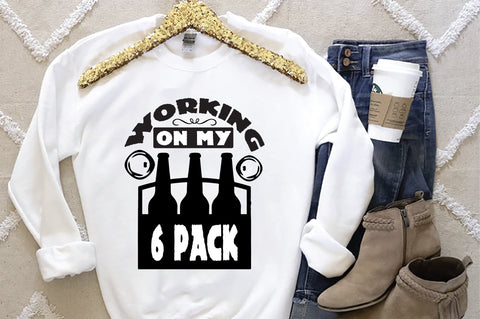 Working On My 6 Pack SVG SVG Creativeart88 