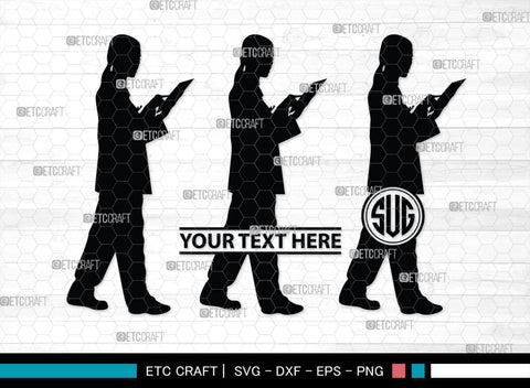 Working Woman Monogram, Working Woman Silhouette, Working Woman SVG, Business Woman Svg, Business Lady Svg, SB00421 SVG ETC Craft 