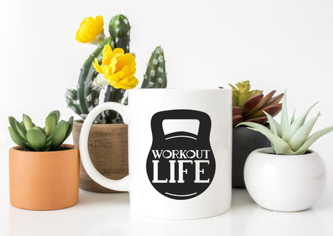 Workout Life Kettlebell SVG | So Fontsy SVG So Fontsy Design Shop 