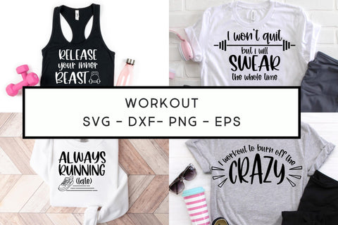 Workout SVG Bundle, Exercise SVG, Gym Quotes SVG SVG Designing Digitals 