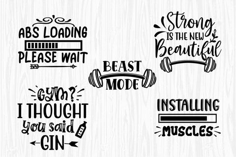 Workout SVG Bundle, gym svg, fitness svg, svg designs, funny SVG Svgcraft 