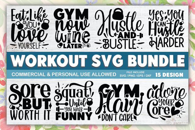Workout SVG Bundle SVG Ariyan 