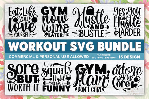 Workout SVG Bundle SVG Ariyan 