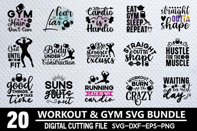 workout svg bundle SVG buydesign 