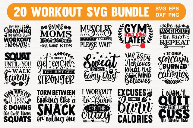 Workout Svg Bundle SVG md faruk hossain 