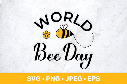 World Bee Day SVG. Cute Bee and honeycomb SVG LaBelezoka 