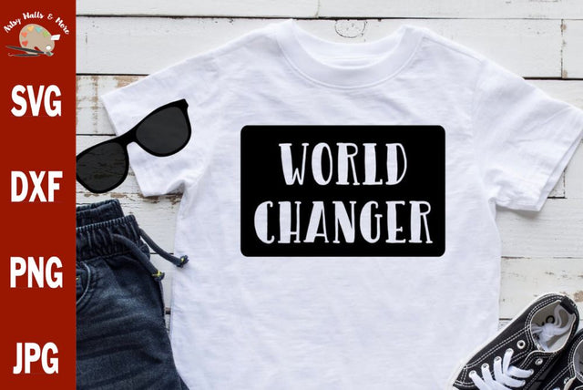 World Changer svg - Future world changer - Cute baby onesie svg - Girl boy toddler t-shirt SVG The Artsy Spot 