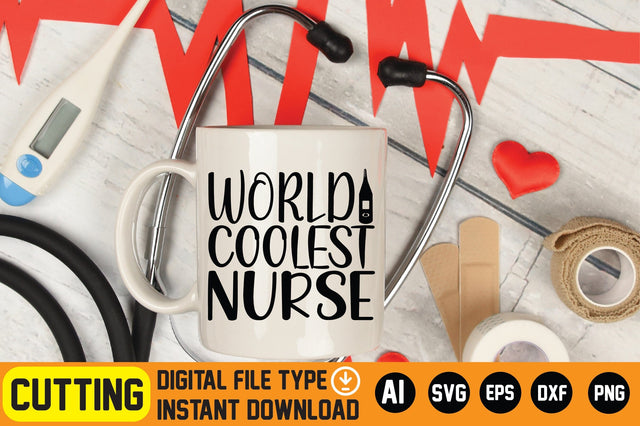 World Coolest Nurse SVG CraftlabSvg29 