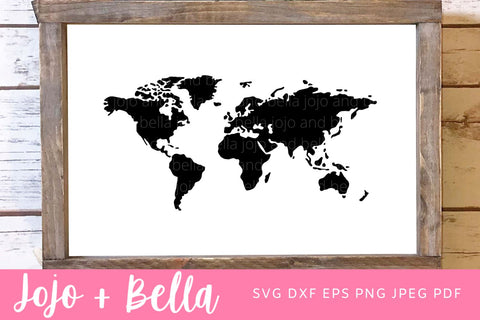 World Map svg, World Atlas SVG, Clipart, Traveling svg file, Traveler svg, The World Svg, Travel Adventure Svg, PNG, world clipart, pdf SVG Jojo&Bella 