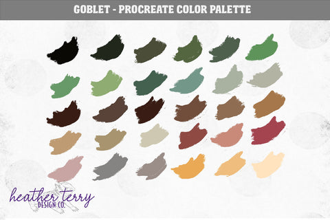 World of Wizards Procreate Color Palette Bundle Digital Pattern Heather Terry Design Co. 