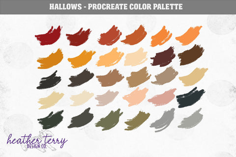 World of Wizards Procreate Color Palette Bundle Digital Pattern Heather Terry Design Co. 