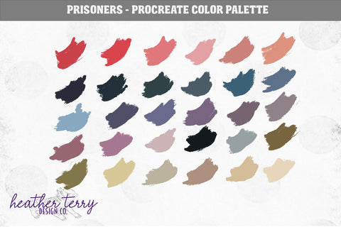 World of Wizards Procreate Color Palette Bundle Digital Pattern Heather Terry Design Co. 