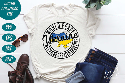 World peace Ukraine logo t shirt svg, Ukraine svg, Ukraine t shirt SVG Isabella Machell 