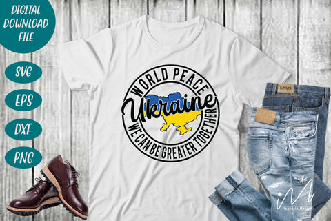 World peace Ukraine logo t shirt svg, Ukraine svg, Ukraine t shirt SVG Isabella Machell 