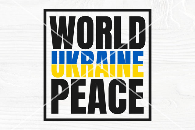World Peace Ukraine SVG | Ukraine SVG cut file SVG TonisArtStudio 