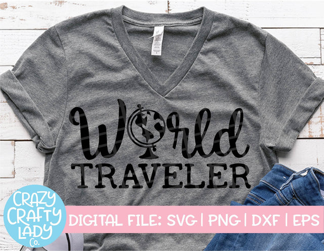 World Traveler SVG Crazy Crafty Lady Co. 