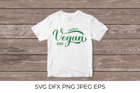World Vegan Day calligraphy lettering SVG LaBelezoka 