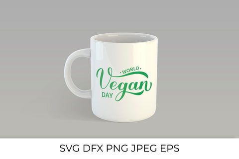 World Vegan Day calligraphy lettering SVG LaBelezoka 