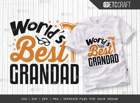 Worlds Best Bundle Vol-02 SVG Cut File | World's Best Grandad Svg | World’s Best Grandma Svg | World’s Best Grandpa Svg | World's Best Nana Svg | World's Best Nini Svg | World's Best Nonna Svg | Quote Design SVG ETC Craft 