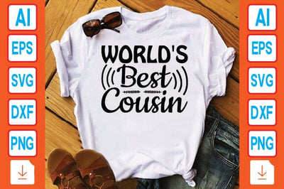 World's Best Cousin SVG Craftlabsvg24 