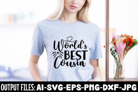 World's Best Cousin SVG Design SVG Rafiqul20606 