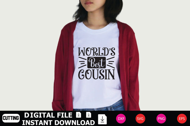 World's Best Cousin SVG Shahin alam 
