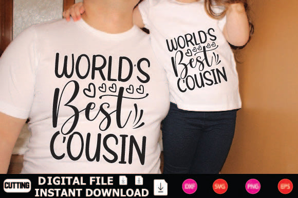 World's Best Cousin SVG Shahin alam 
