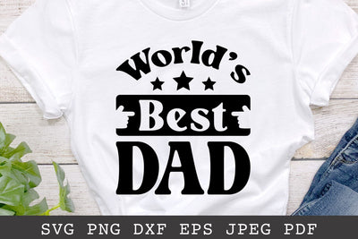 World's Best Dad - Fathers Day SVG Cut File SVG Shine Green Art 