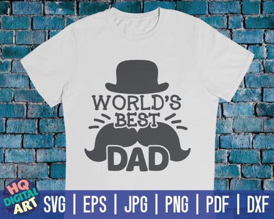 World's best dad SVG | Father's Day quote SVG HQDigitalArt 