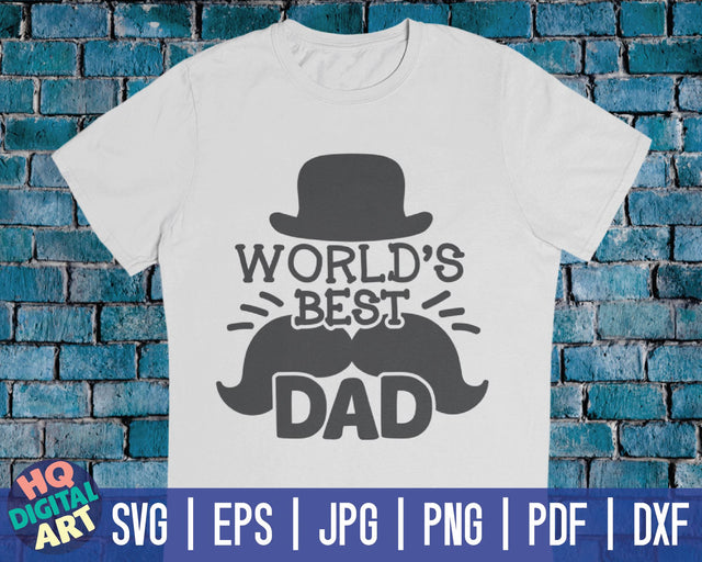 World's best dad SVG | Father's Day quote SVG HQDigitalArt 
