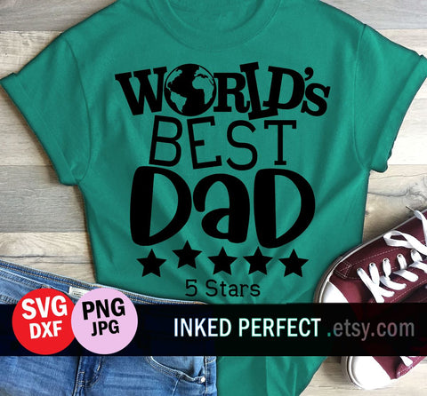 World's Best Dad SVG Inked Perfect 