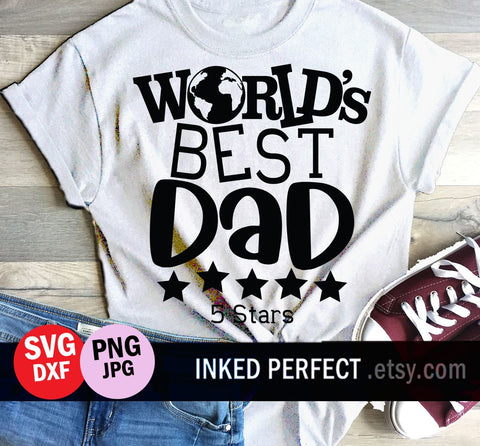 World's Best Dad SVG Inked Perfect 