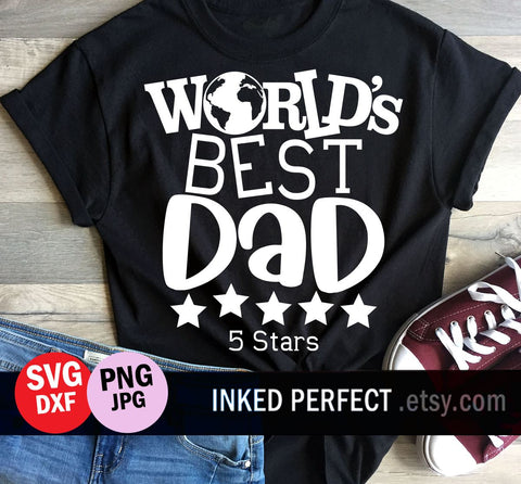 World's Best Dad SVG Inked Perfect 