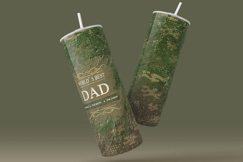 Worlds Best Dad The Man the Myth the Legend, Fathers Day, Christmas Gift for Husband Boyfriend, 20 oz Seamless Sublimation Tumbler Wrap Sublimation Syre Digital Creations 
