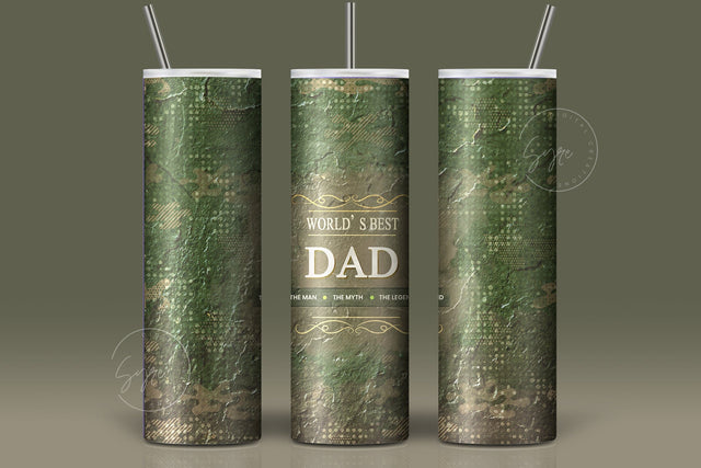 Worlds Best Dad The Man the Myth the Legend, Fathers Day, Christmas Gift for Husband Boyfriend, 20 oz Seamless Sublimation Tumbler Wrap Sublimation Syre Digital Creations 