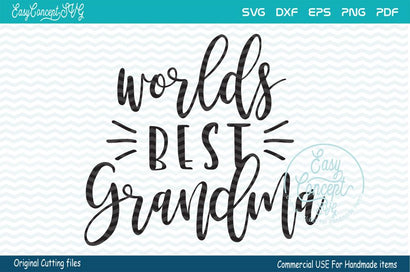 Worlds Best Grandma SVG, SVG EasyConceptSVG 