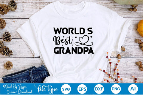 World's Best Grandpa SVG Design SVGs,Quotes and Sayings,Food & Drink,On Sale, Print & Cut SVG DesignPlante 503 