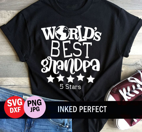 World's Best Grandpa SVG Inked Perfect 