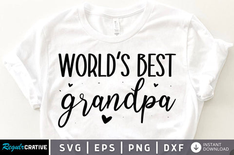 World's best grandpa SVG SVG Regulrcrative 