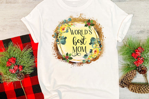 World's Best Mom Christmas Ornament I Holiday Sublimation Sublimation Happy Printables Club 